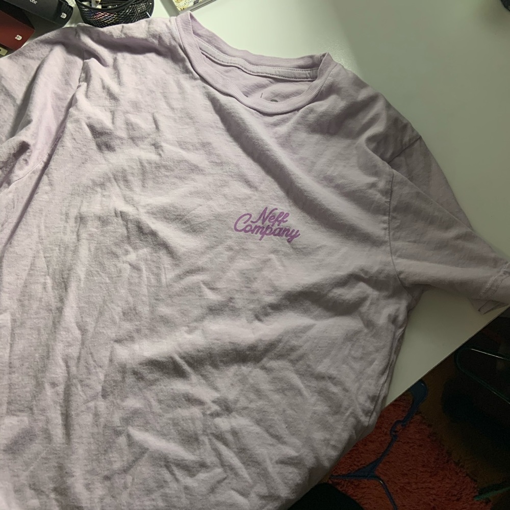 lilac purple neff company t-shirt